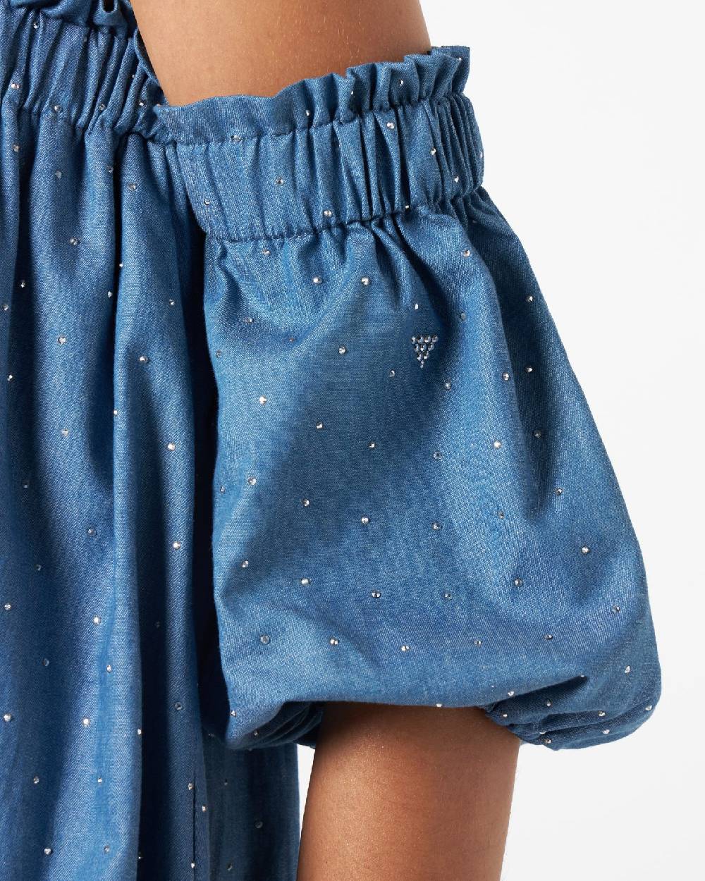 Le Twins Deva chambray Strass Celeste Acquista Ora