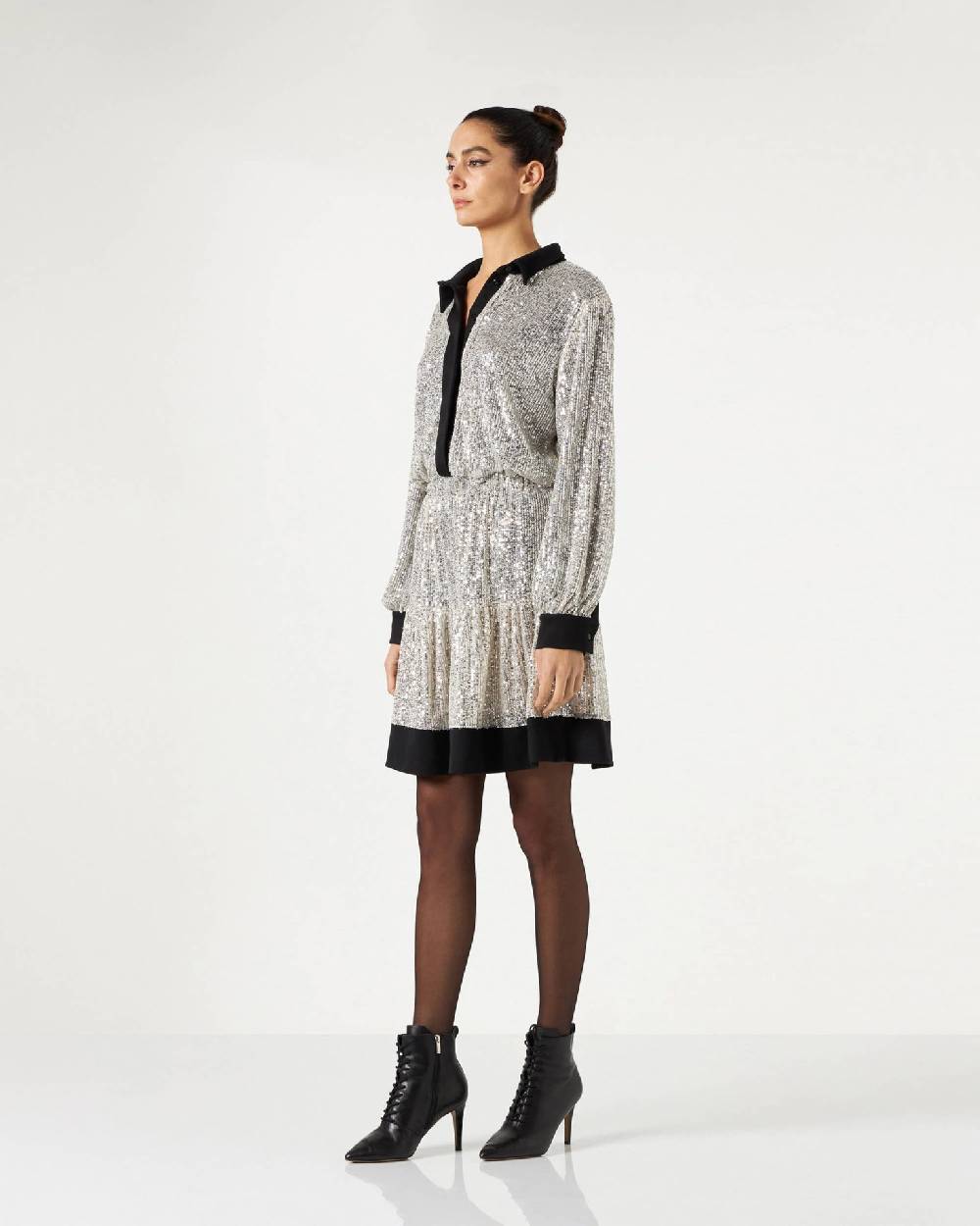 Le Twins Chicago Paillettes Argento Sconto