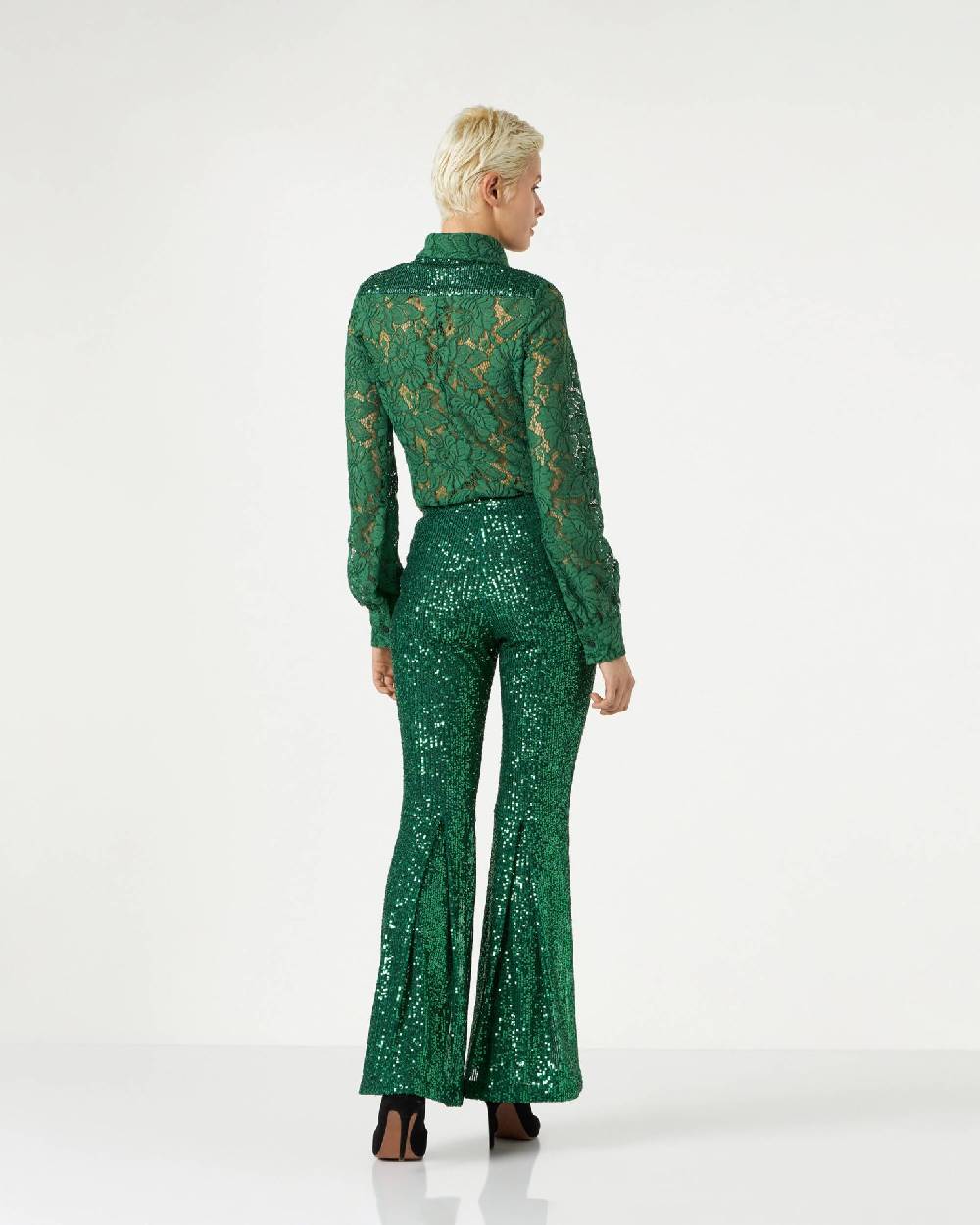 Le Twins Moni Paillettes Verde Offerta