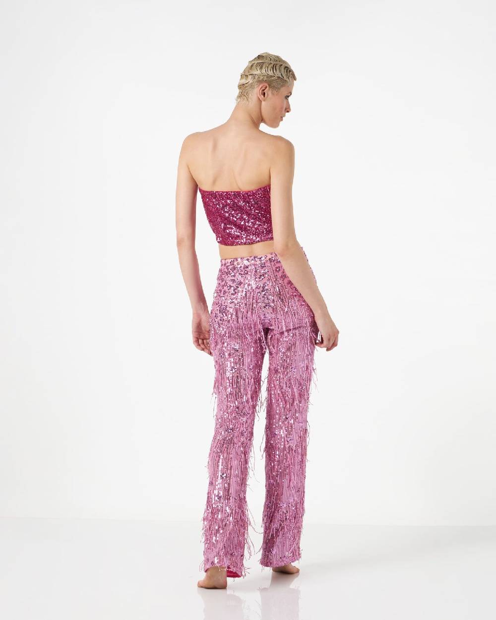 Le Twins Ludo Paillettes Fucsia In Saldo