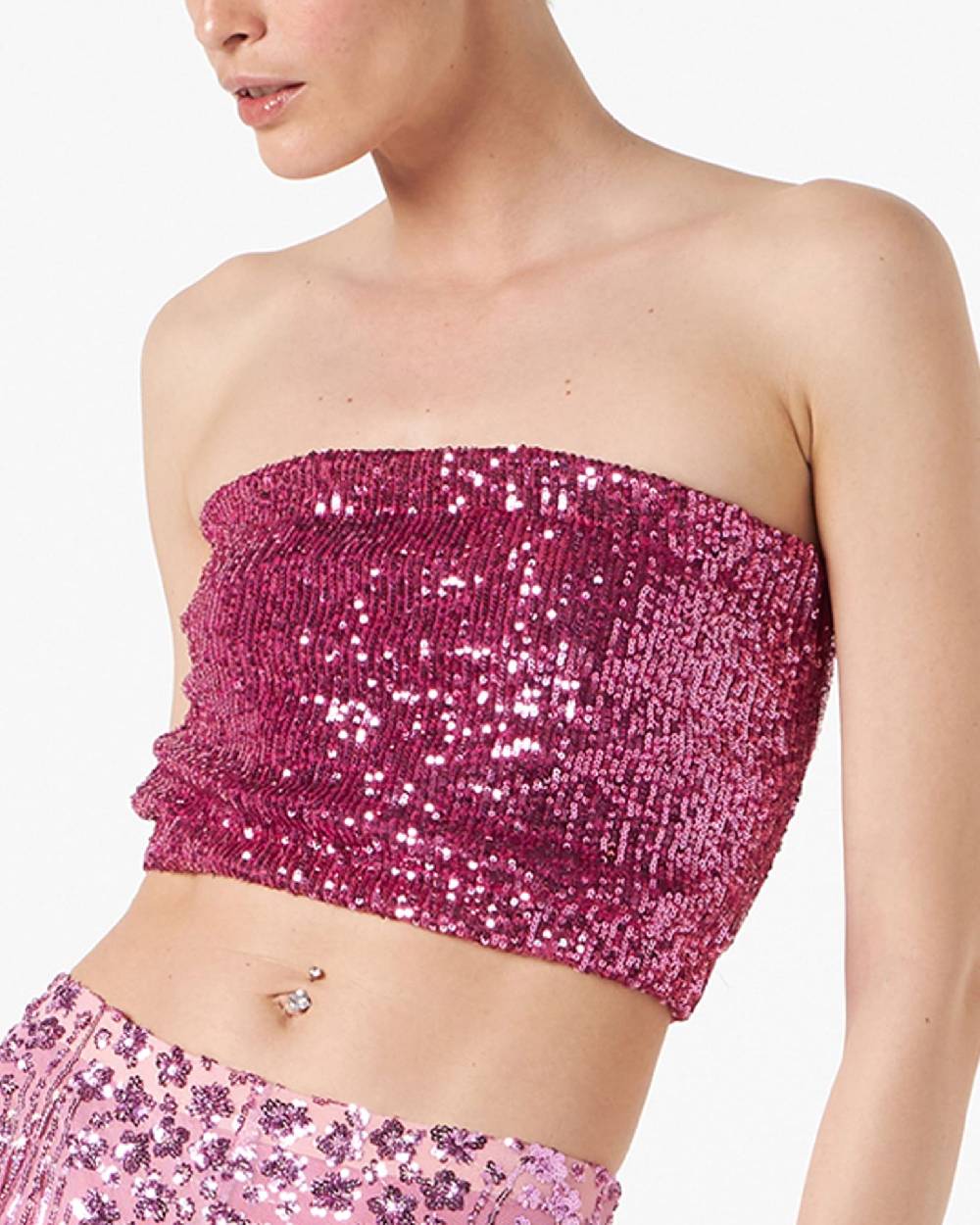 Le Twins Ludo Paillettes Fucsia In Saldo