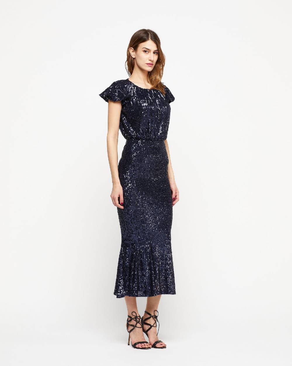 Le Twins Abito Sabrina – Paillettes Blu Hotsell