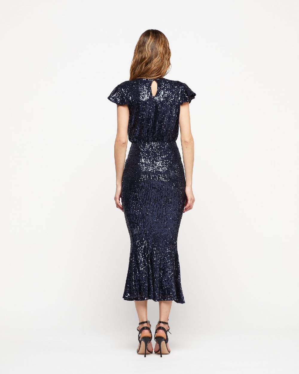Le Twins Abito Sabrina – Paillettes Blu Hotsell