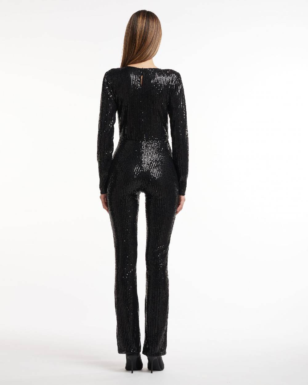 Le Twins Tuta Flavia – Paillettes Nera In Vendita