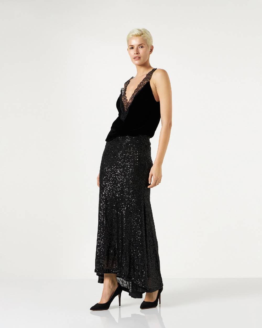 Le Twins Mariacristina Paillettes Nero 2025