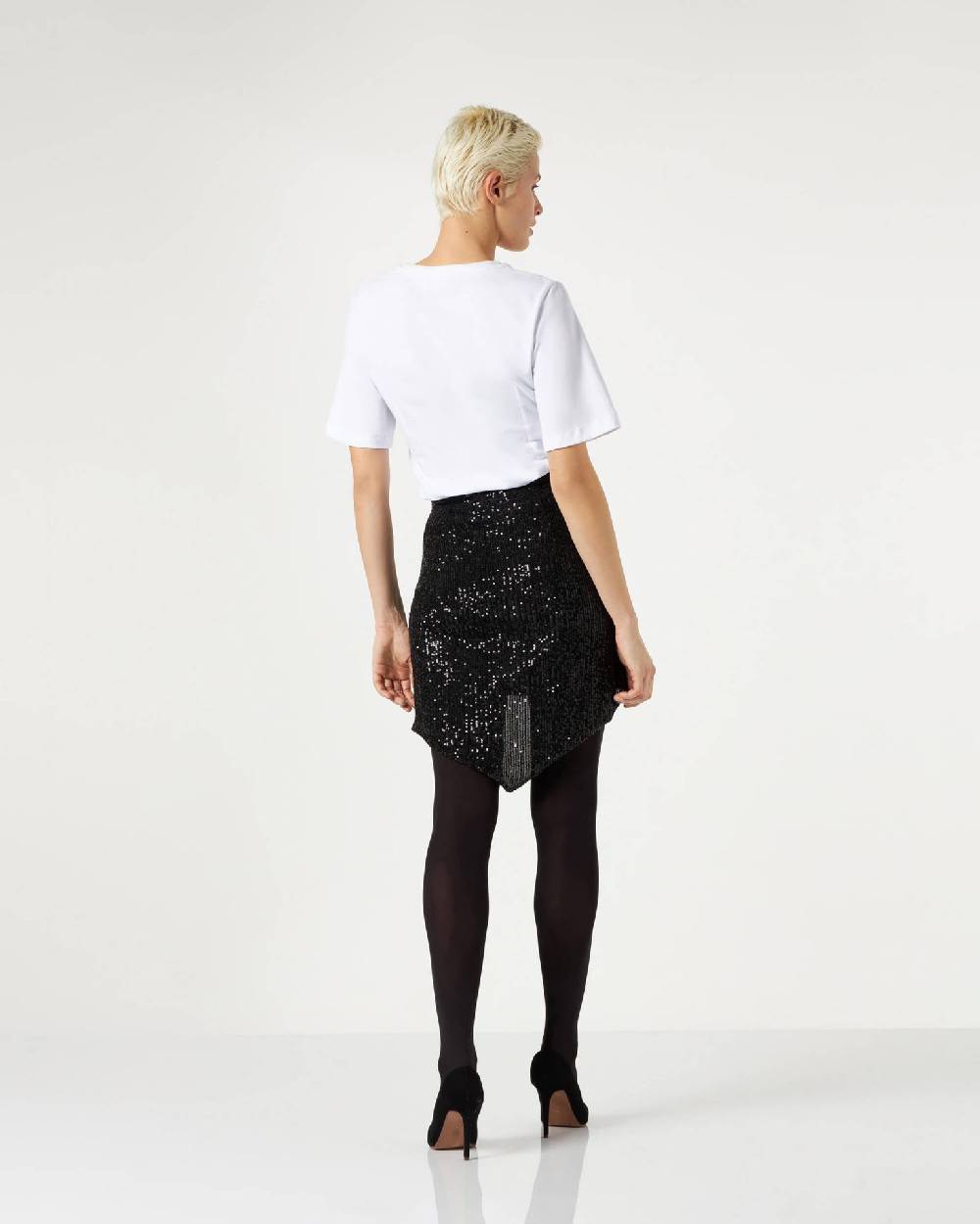 Le Twins Asti Paillettes Nero In Linea