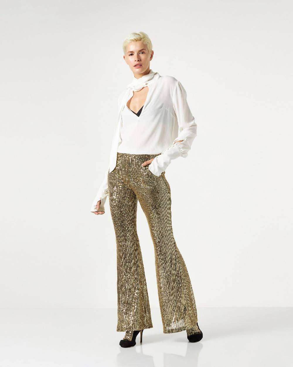 Le Twins Moni Paillettes Oro Saldi