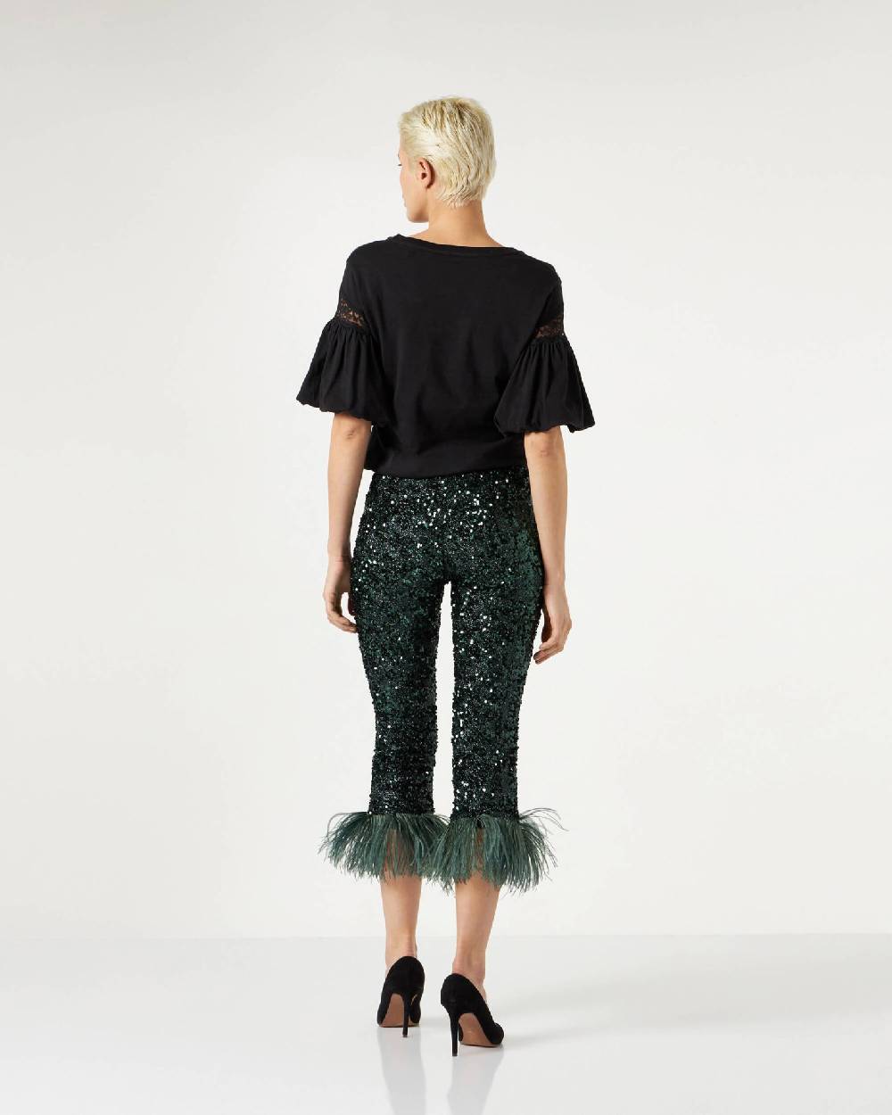Le Twins Savy Paillettes Lurex Verde Hotsell