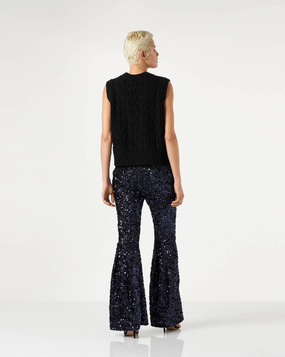 Le Twins Moni Paillettes Lurex Blu Offerta