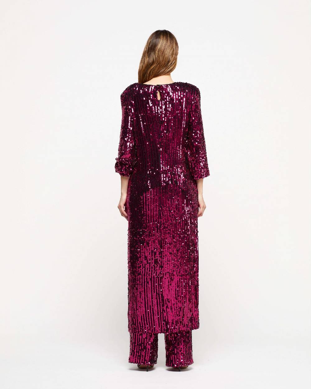 Le Twins Abito Michela – Paillettes Fuscia Nuovo