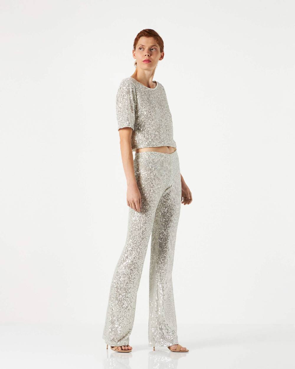 Le Twins Giusy Paillettes Argento Online