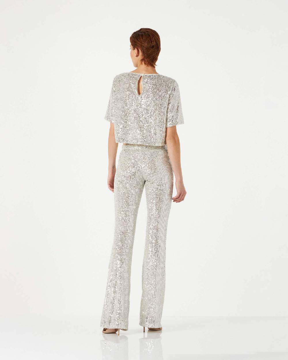Le Twins Giusy Paillettes Argento Online