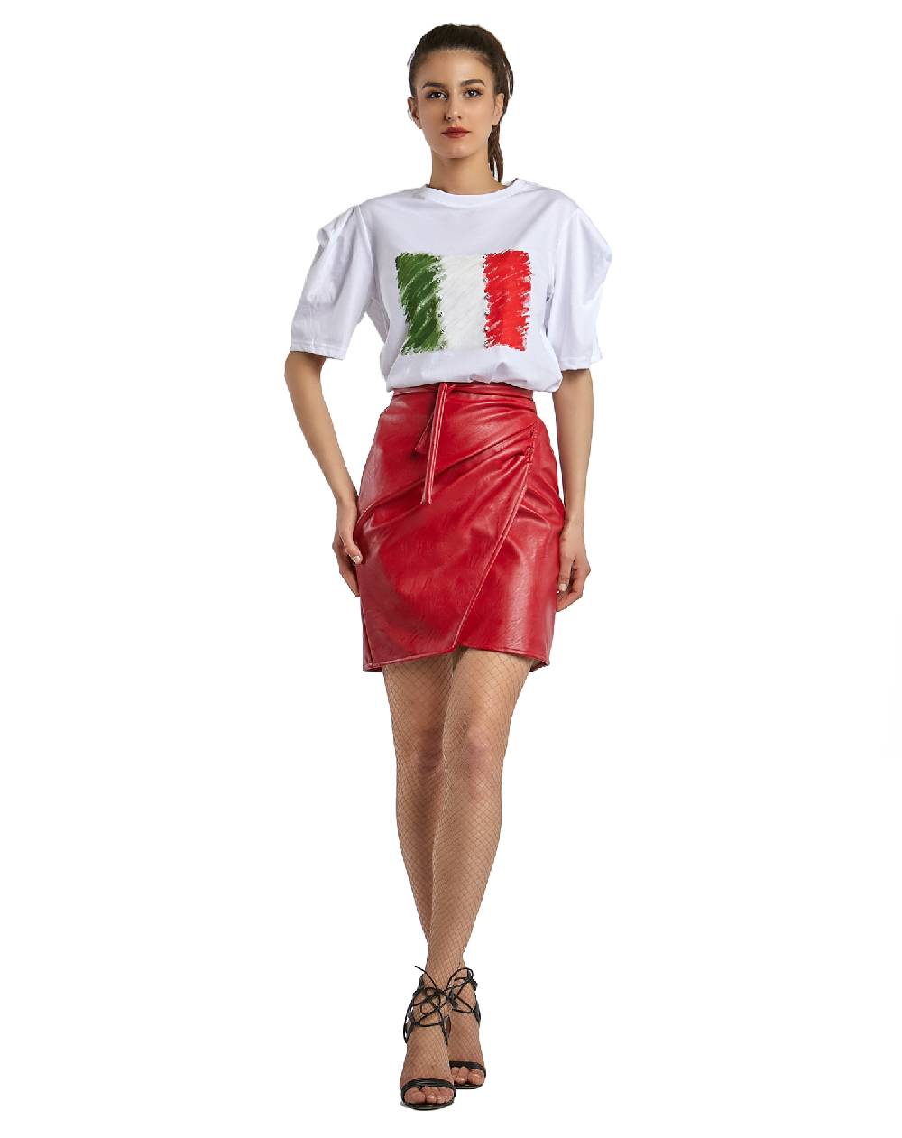 Le Twins Gonna Grazia – Ecopelle Rosso Fino Al -60%
