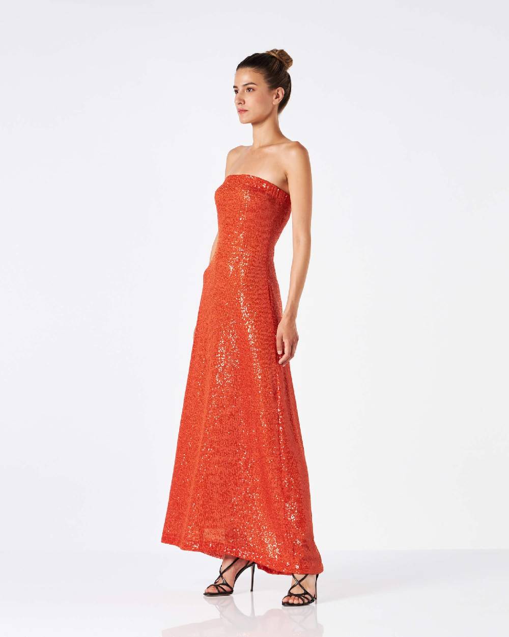 Le Twins Gina Paillettes Arancio In Vendita