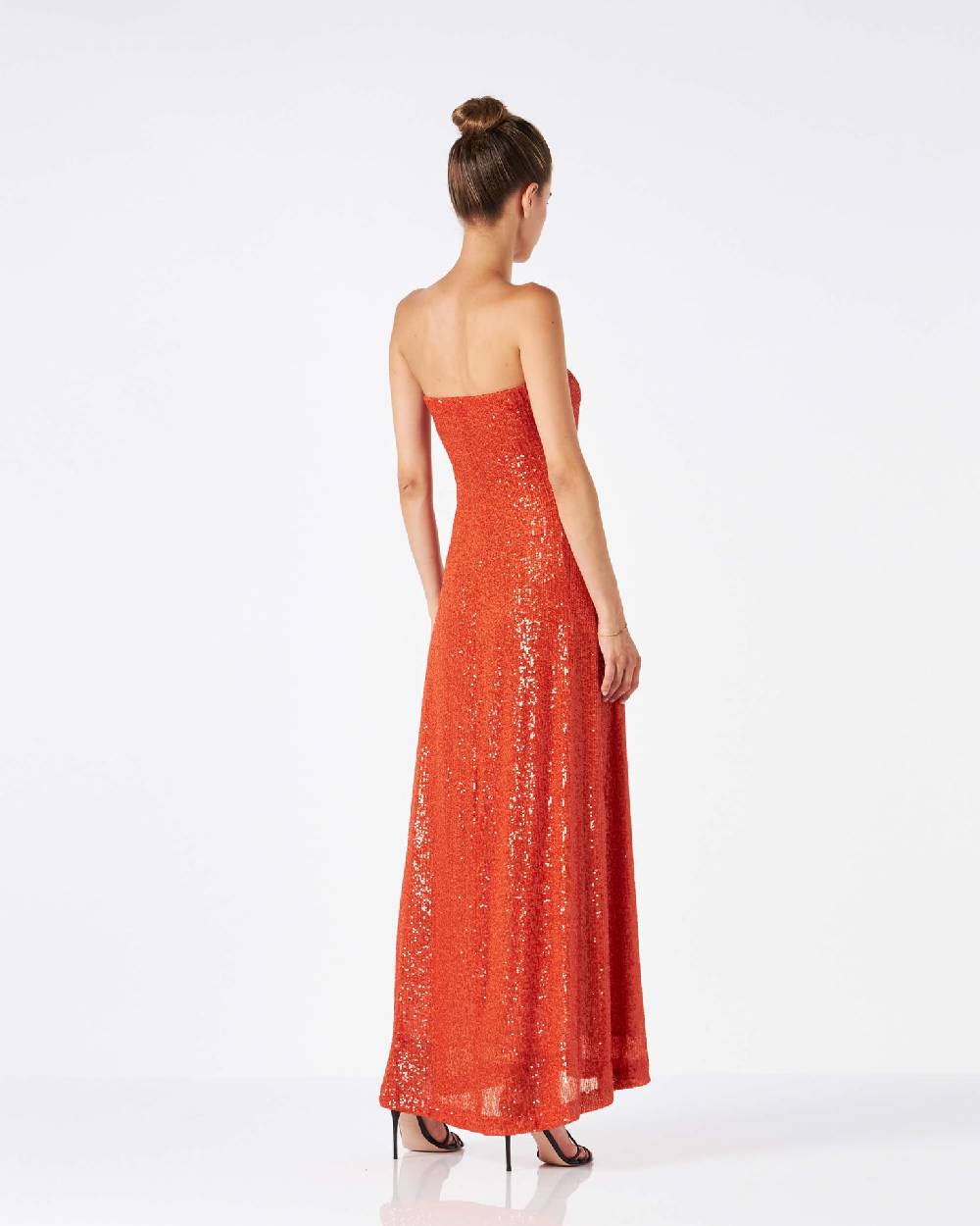 Le Twins Gina Paillettes Arancio In Vendita