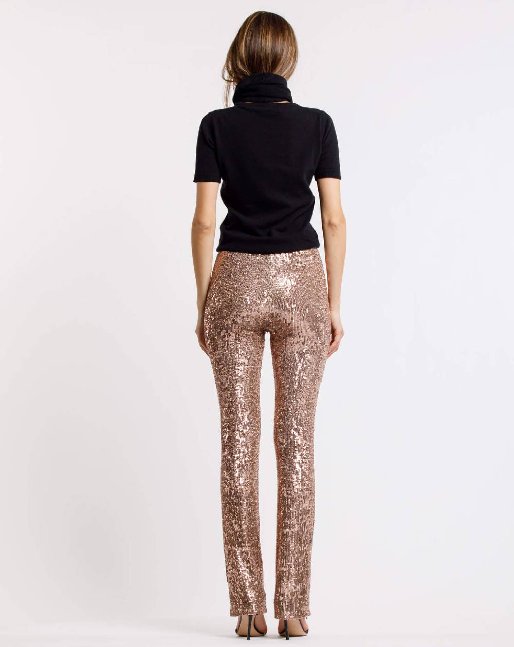 Le Twins Pantalone Raffaella – Paillettes Oro Italia