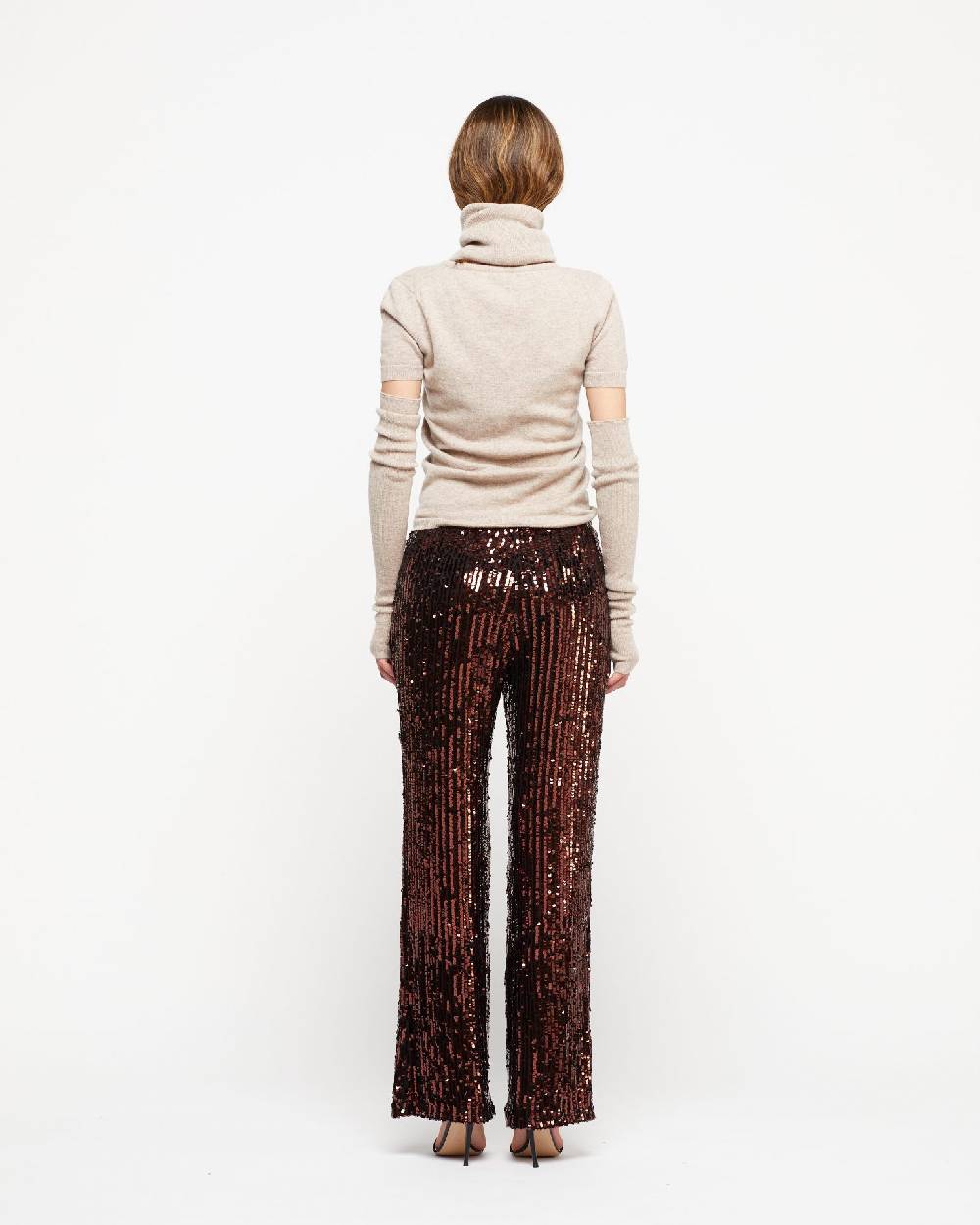Le Twins Pantalone Raffy – Paillettes Bronzo Nuovo