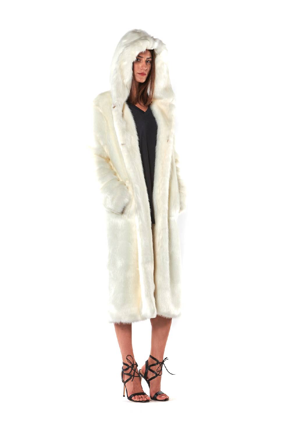 Le Twins Ecopelliccia Sofia con cappuccio Shopping Online