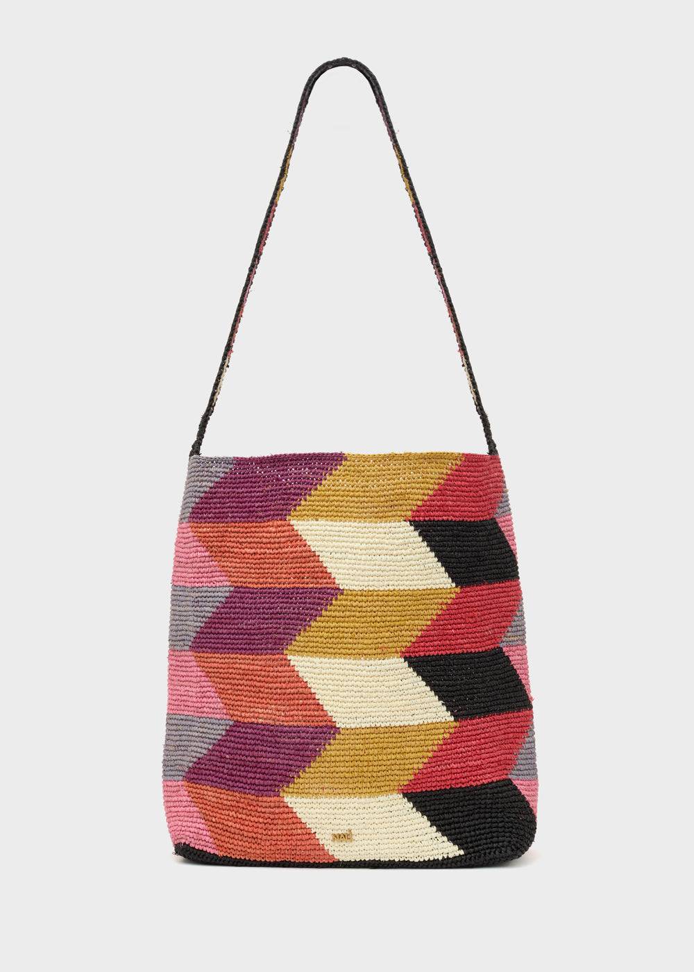 ﻿Nalí SUKY BAG IN MULTI RAFFIA + COLORS 2025