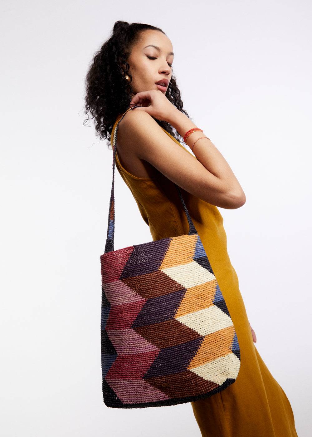 ﻿Nalí SUKY BAG IN MULTI RAFFIA + COLORS 2025