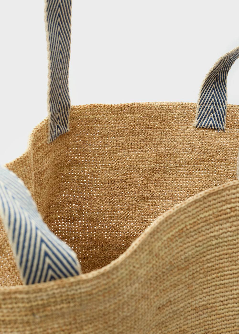 Nalí DEVON SHOPPER BAG IN RAFFIA + COLORS Italy