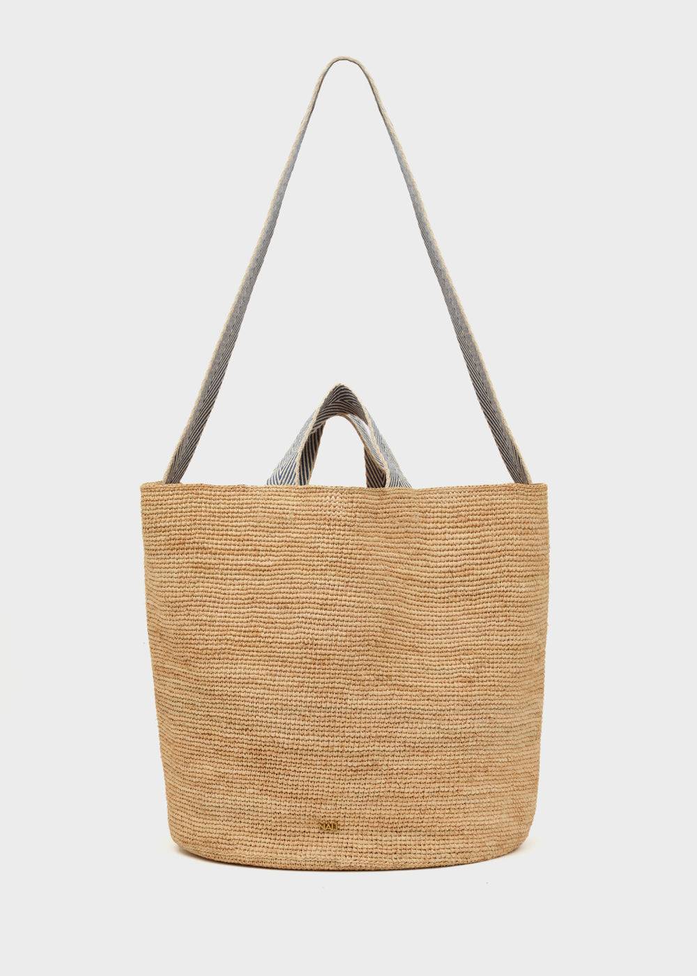 Nalí DEVON SHOPPER BAG IN RAFFIA + COLORS Italy