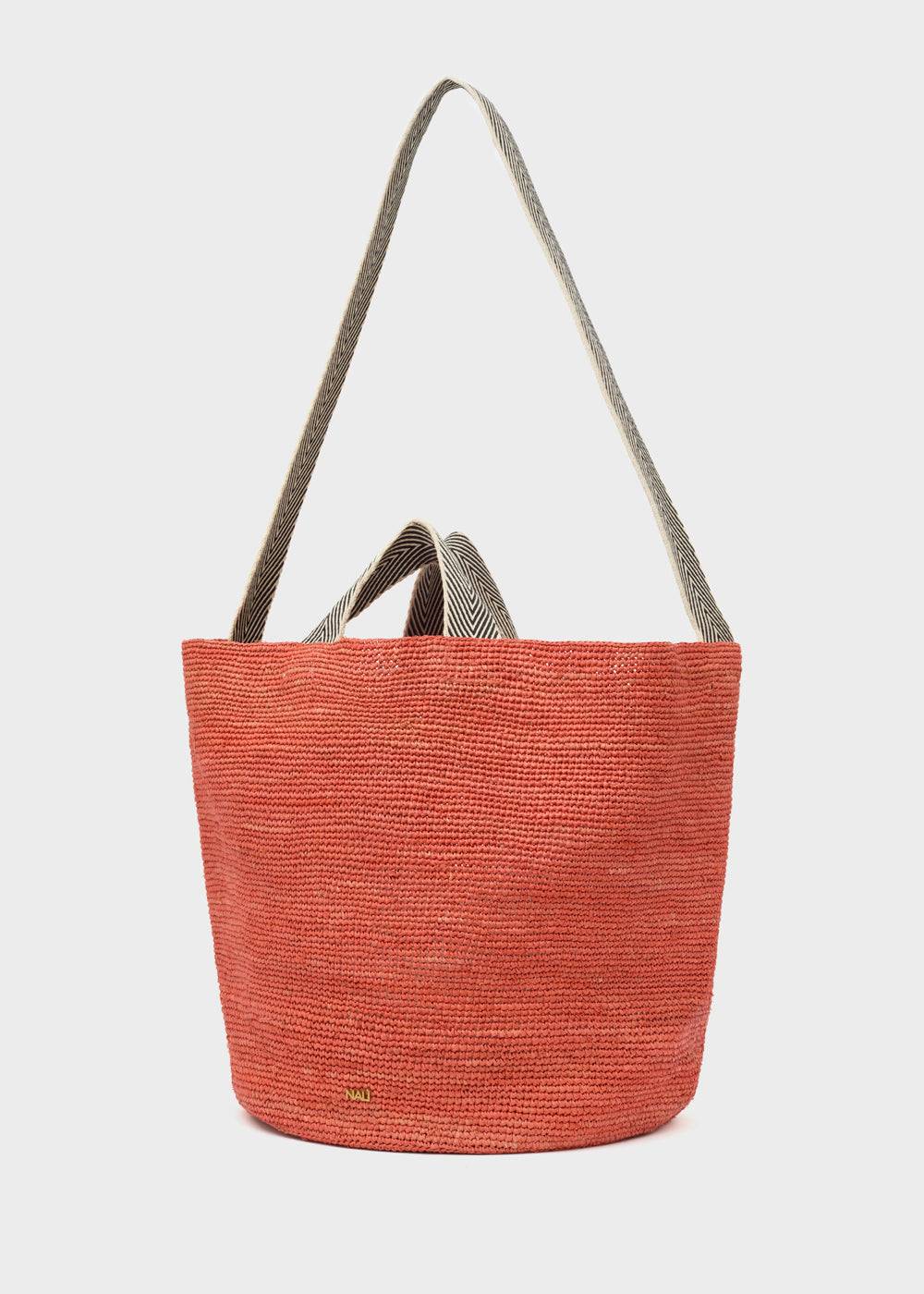 Nalí DEVON SHOPPER BAG IN RAFFIA + COLORS Italy