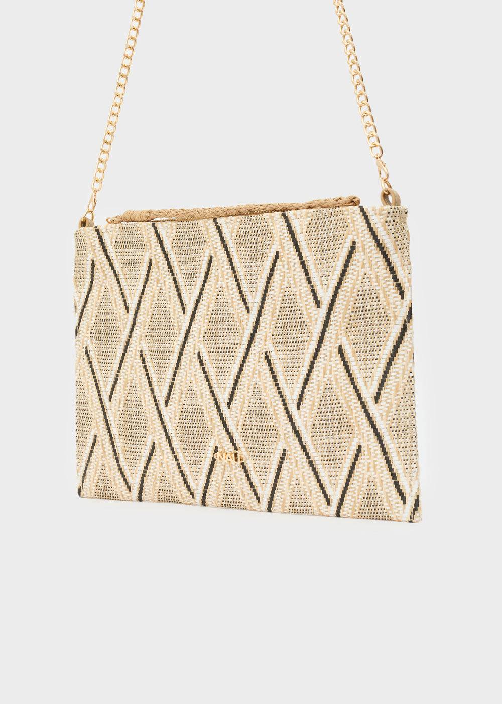 Nalí RITA POUCH IN STRAW + COLORS Italia