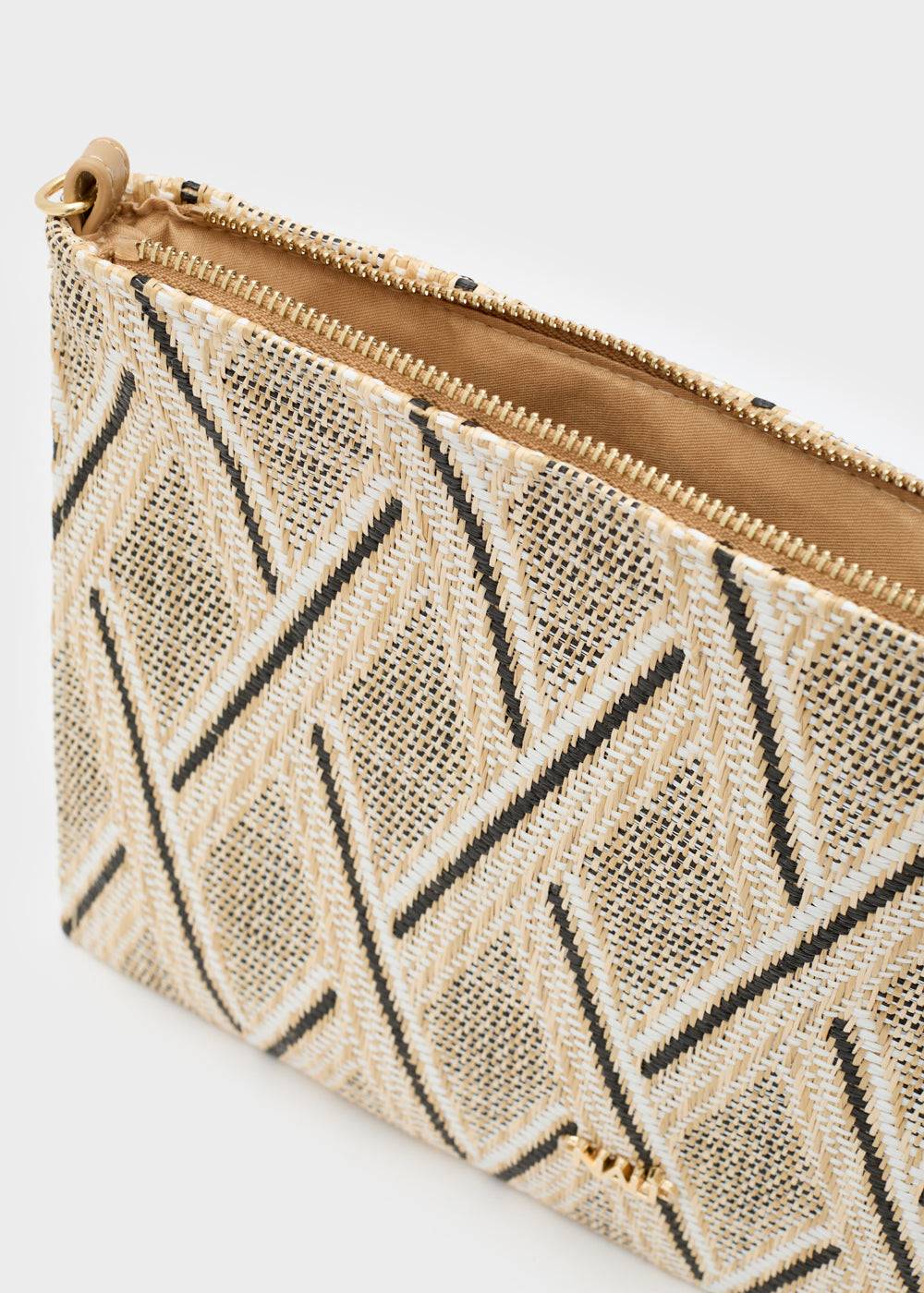 Nalí RITA POUCH IN STRAW + COLORS Italia