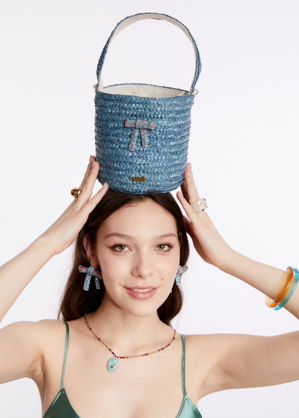 Nalí SAMI BUCKET BAG BOW + COLORS In Linea
