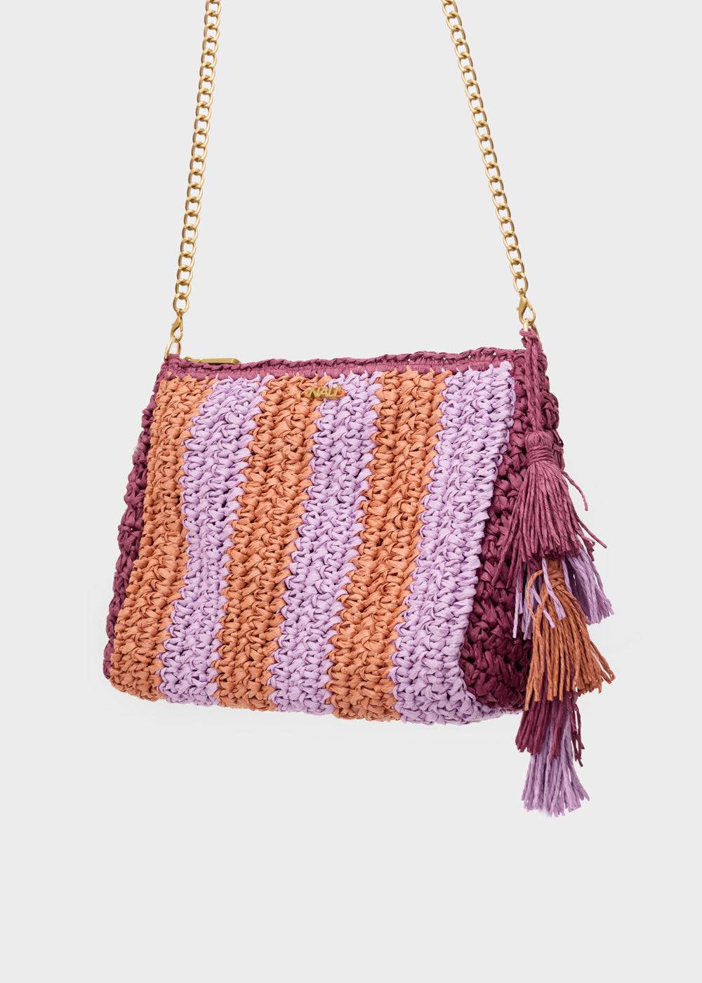Nalí NANA POUCH IN RAFFIA + COLORS Nuovo