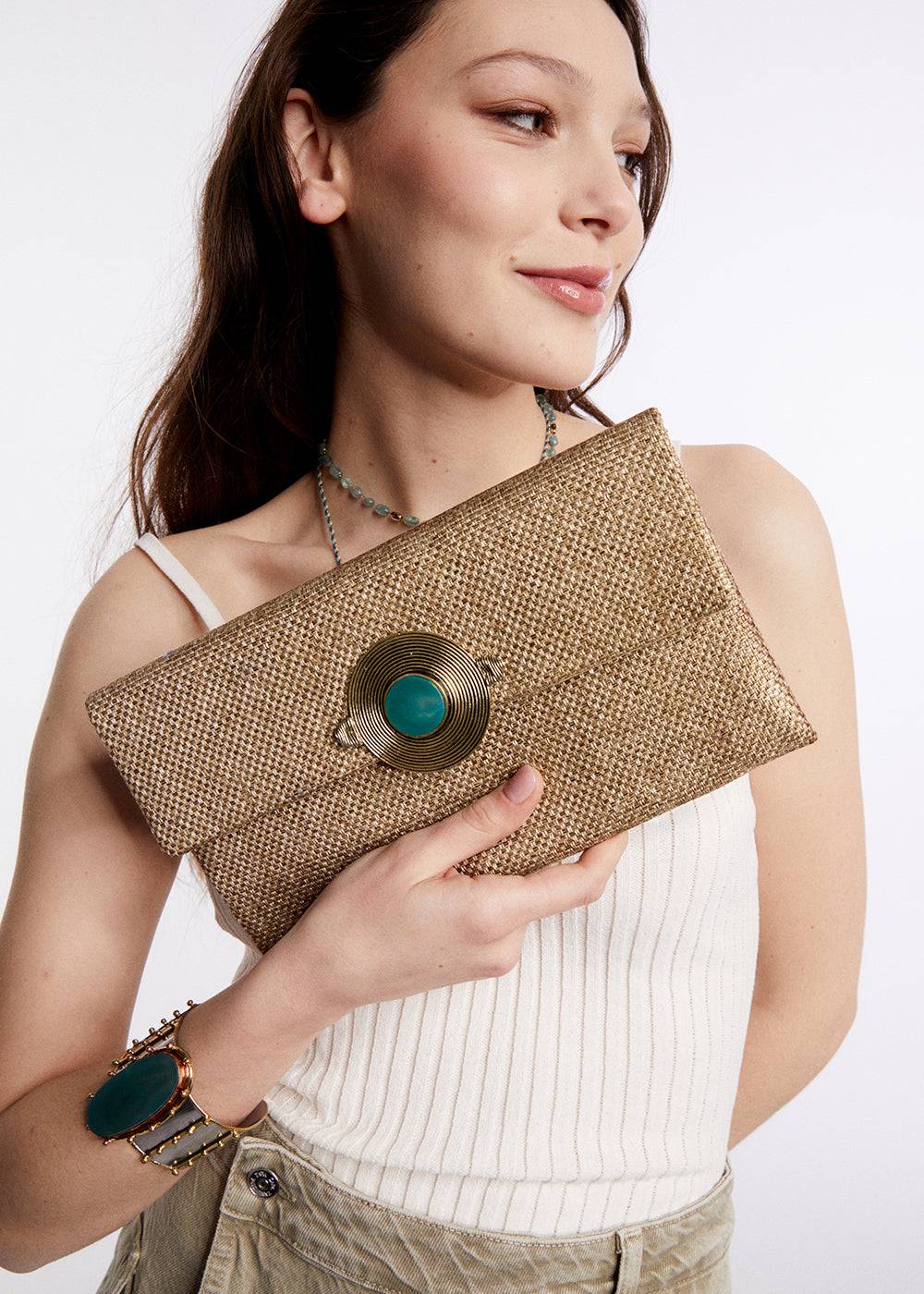 Nalí LIRIKA POUCH W/ NATURAL STONE + COLORS Qualità