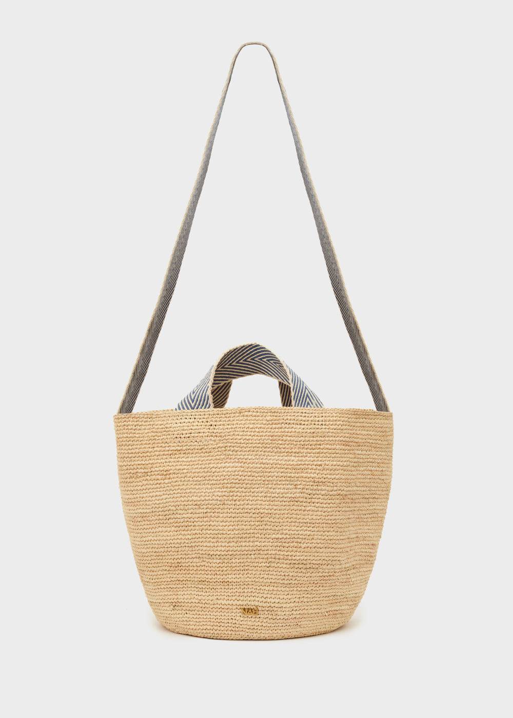 Nalí DEVON SMALL SHOPPER BAG IN RAFFIA + COLORS Promozione