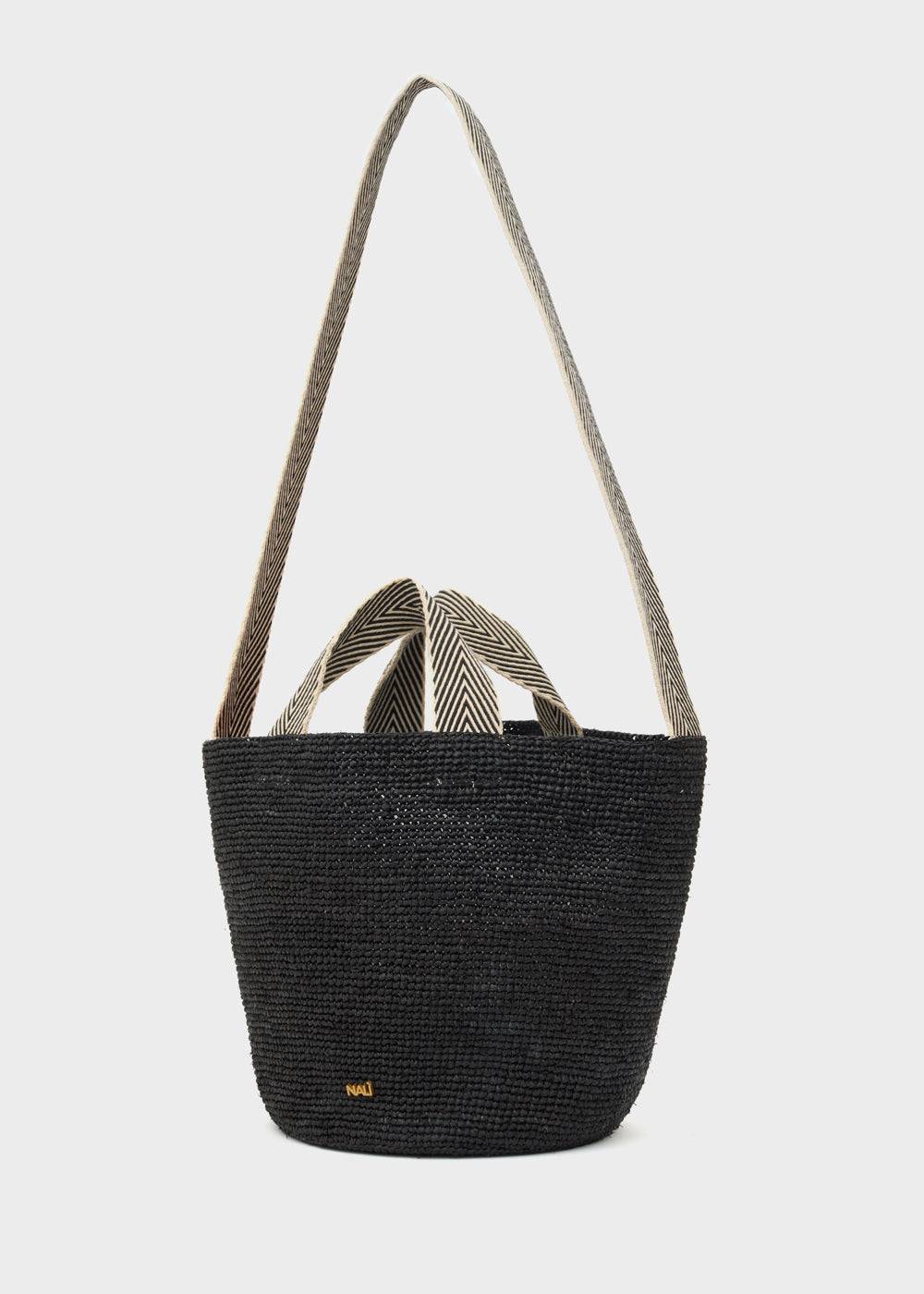 Nalí DEVON SMALL SHOPPER BAG IN RAFFIA + COLORS Promozione