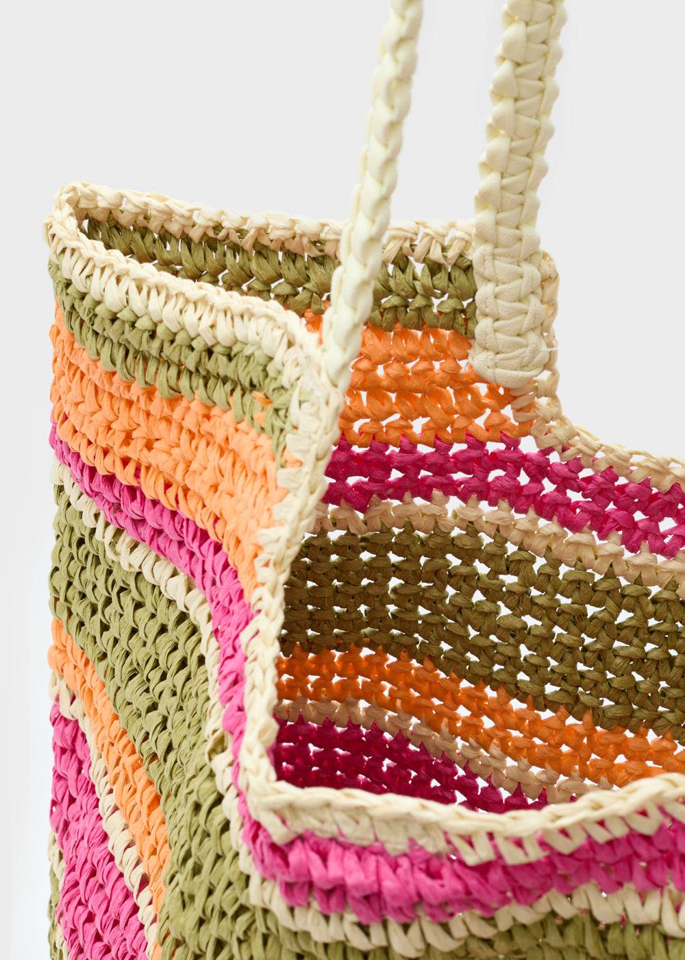 Nalí NANA BAG IN RAFFIA + COLORS Pezzi Unici