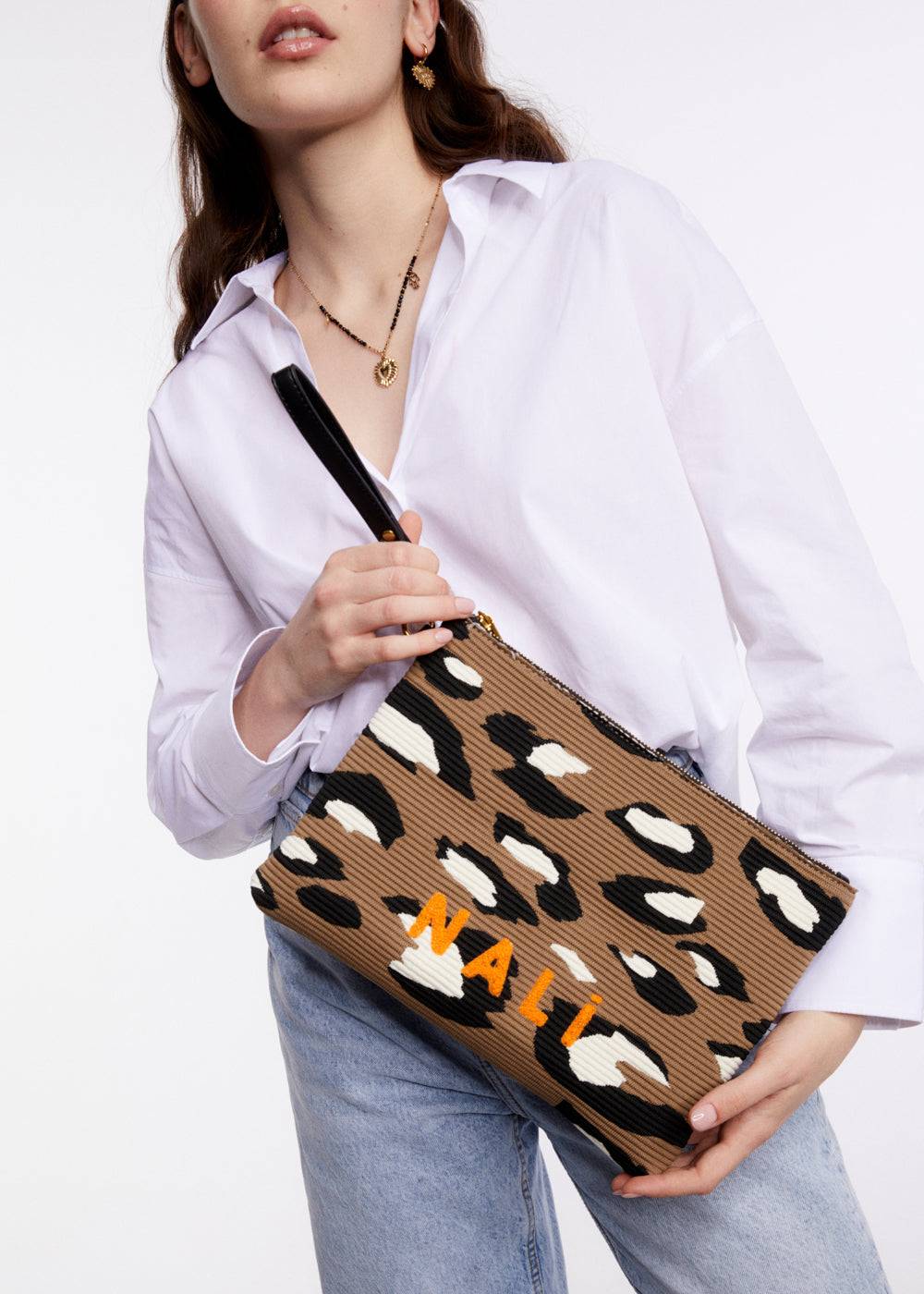 Nalí MELANY POUCH IN FABRIC + COLORS Affare Del Giorno