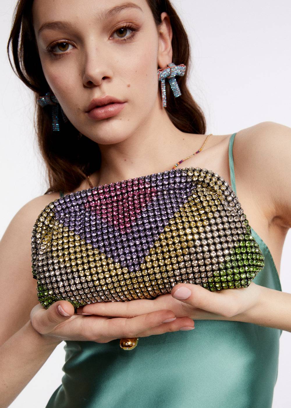 Nalí SPARK ARROW POCHETTE W/ MULTI STONES Convenienza