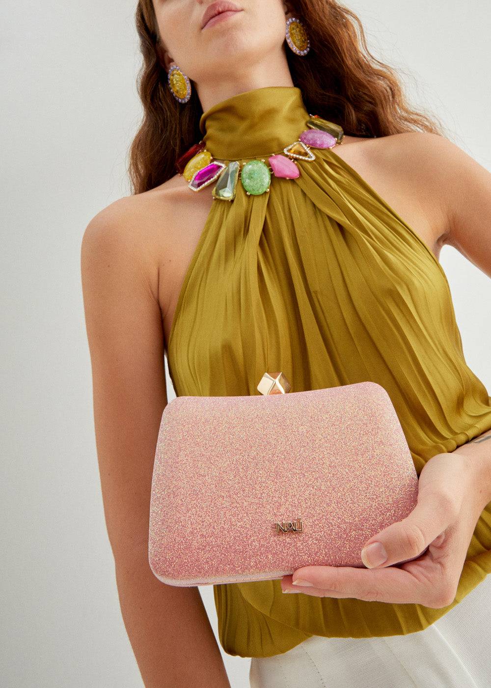 Nalí KARINA CLUTCH IN METALLIC + COLORS Outlet