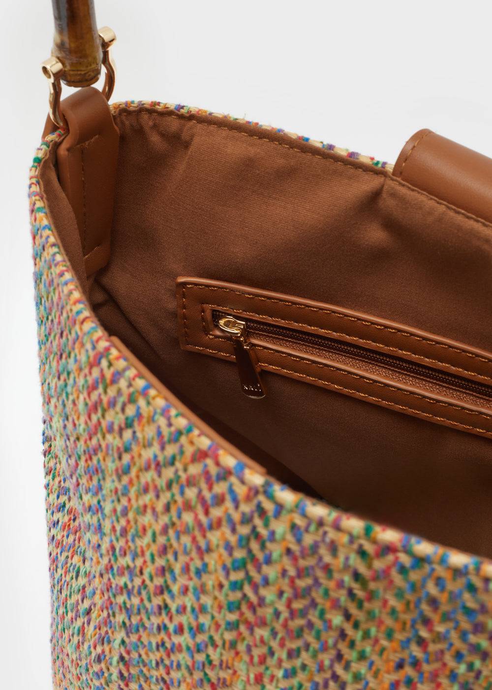 Nalí WENDY BUCKET BAG BAMBOO HANDLE + COLORS Vendita Calda