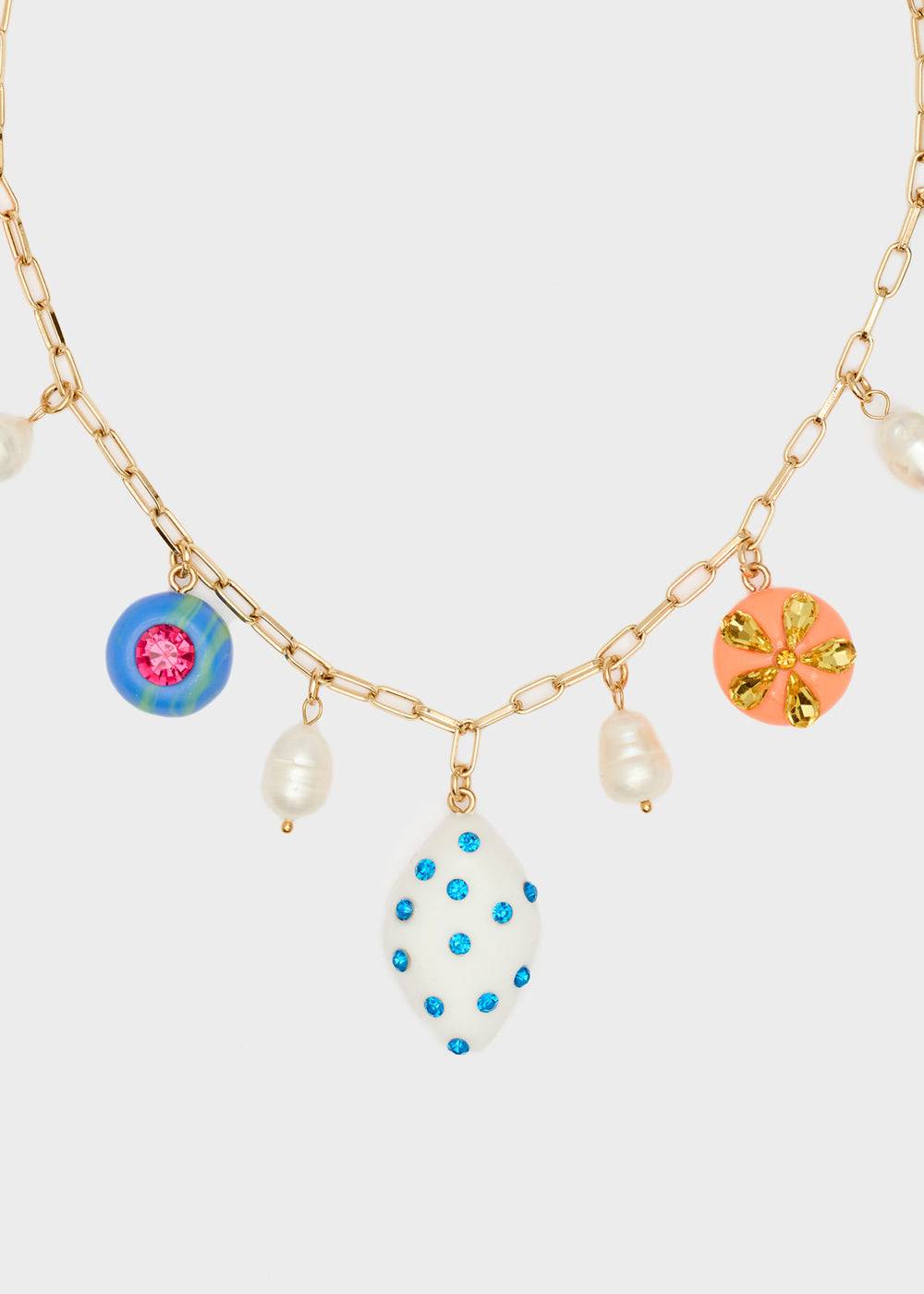 Nalí NECKLACE W/ MULTICOLOR RESIN ELEMENTS Offerta esclusiva