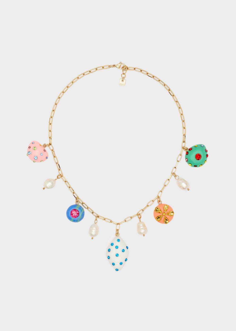 Nalí NECKLACE W/ MULTICOLOR RESIN ELEMENTS Offerta esclusiva