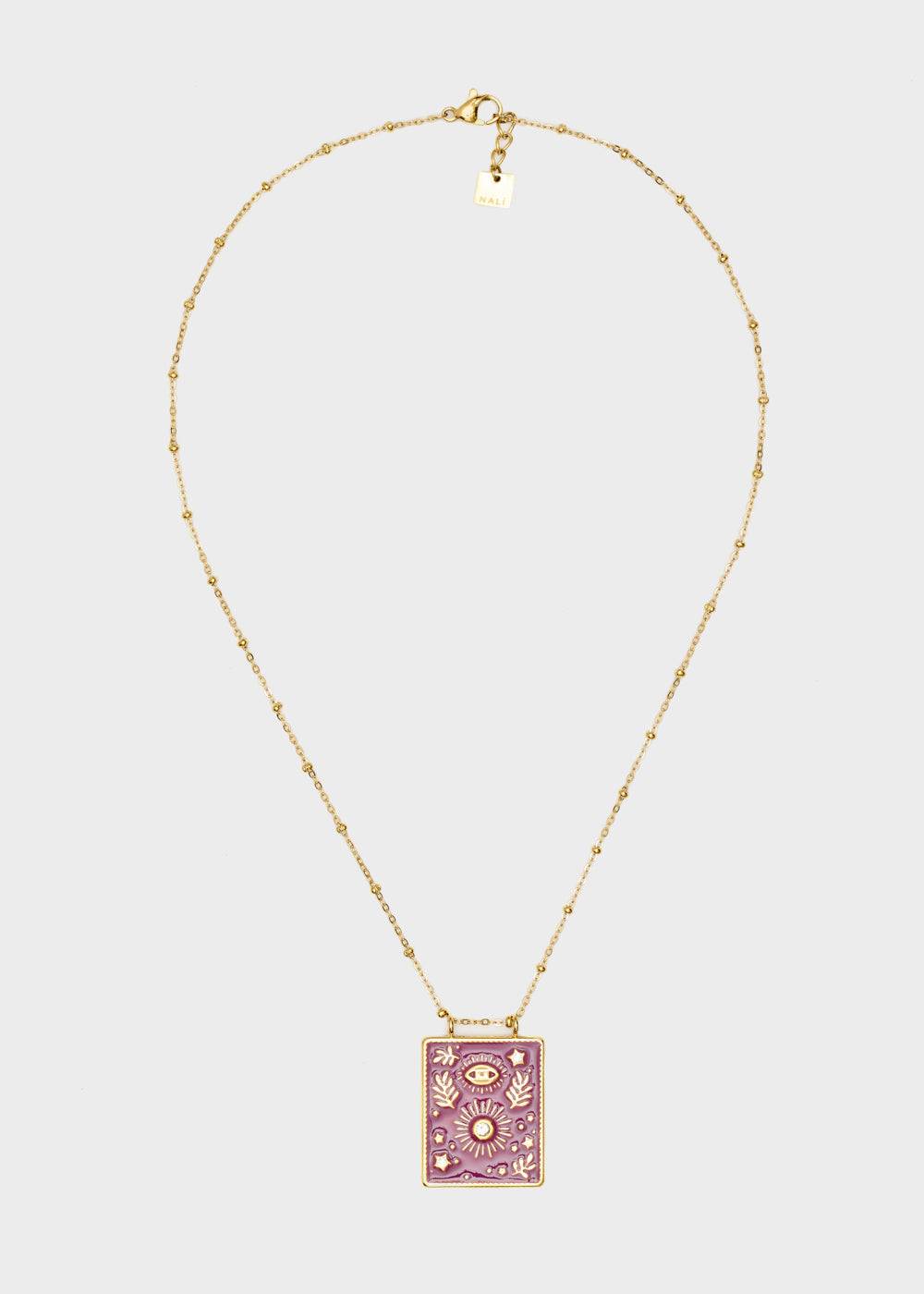 Nalí S.STEEL SOLE SMALL NECKLACE GOLD + COLORS 2025