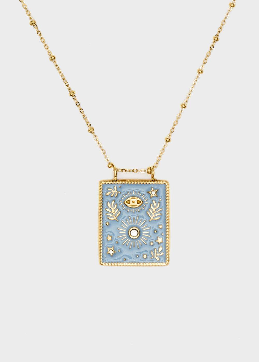 Nalí S.STEEL SOLE SMALL NECKLACE GOLD + COLORS 2025