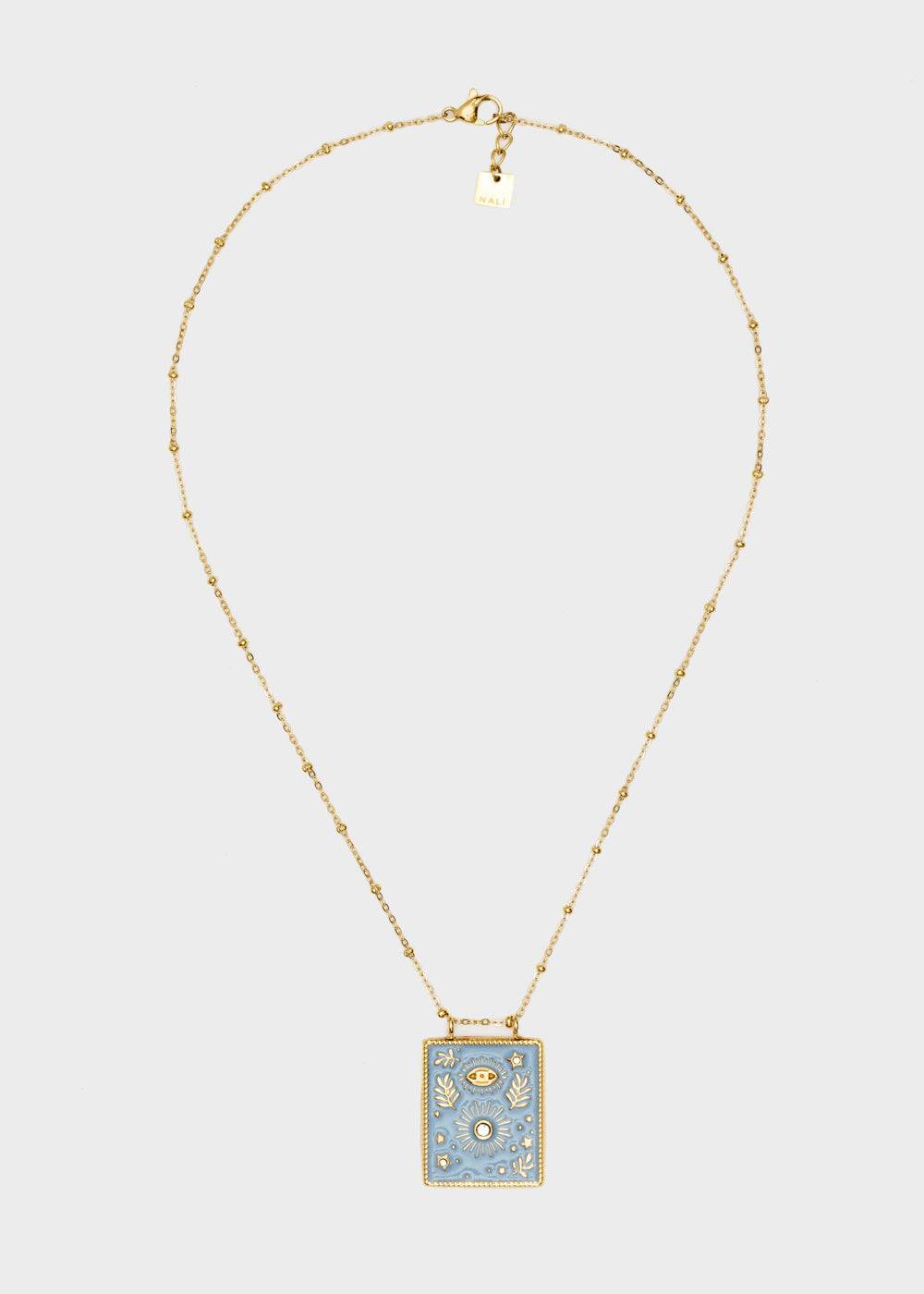 Nalí S.STEEL SOLE SMALL NECKLACE GOLD + COLORS 2025