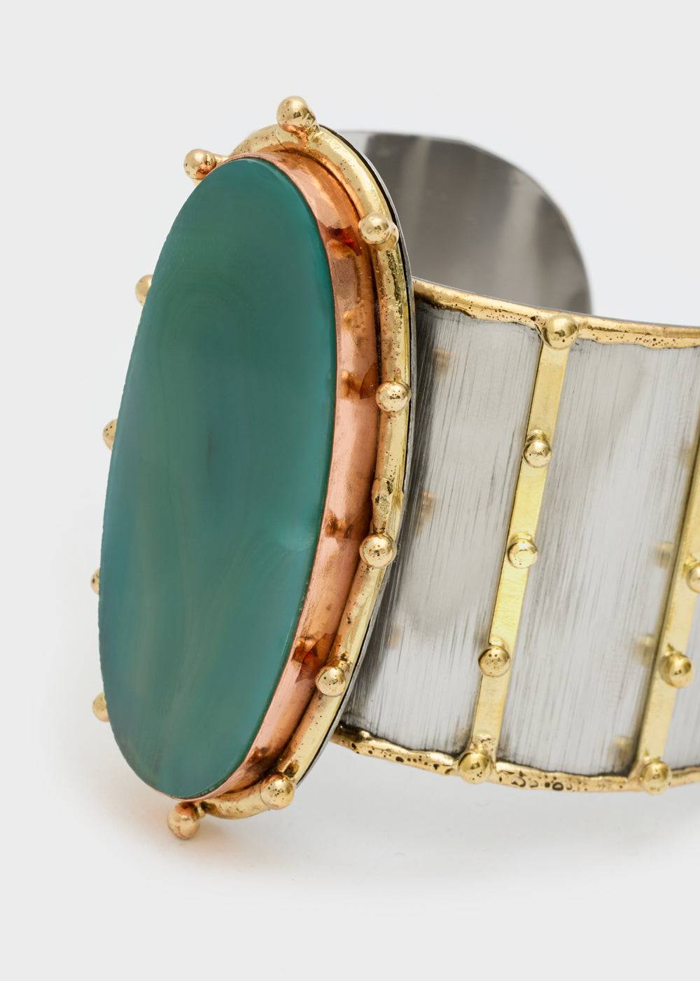 Nalí BANGLE BRACELET W NATURAL STONE + COLORS Italia