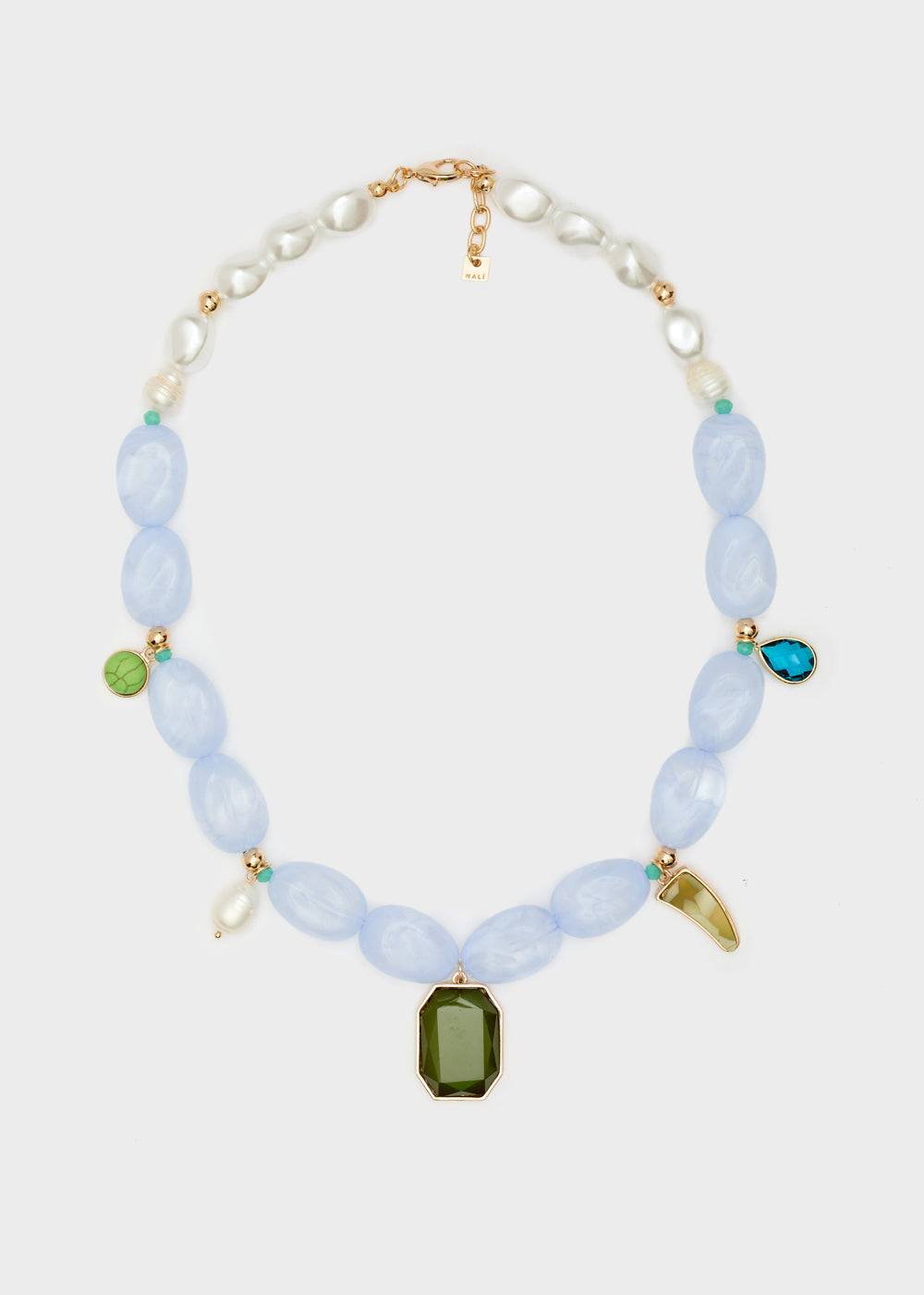 Nalí BRINA NECKLACE IN RESIN + COLORS Nuovo