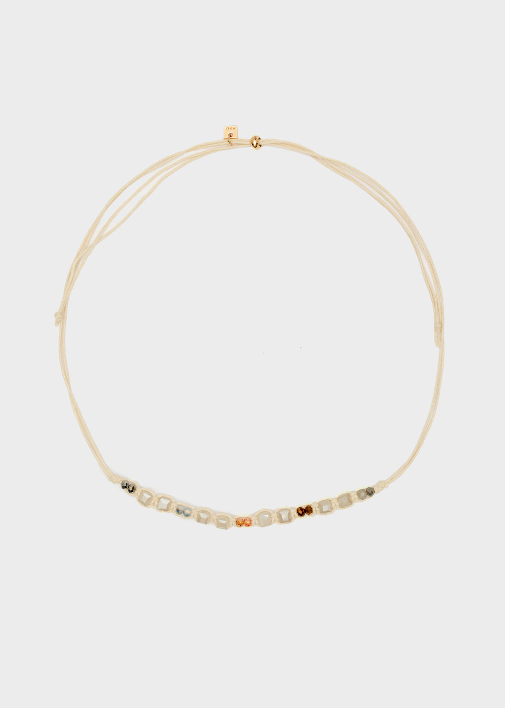 Nalí ROPE NECKLACE W/ BEADS + COLORS Spedizione Gratuita
