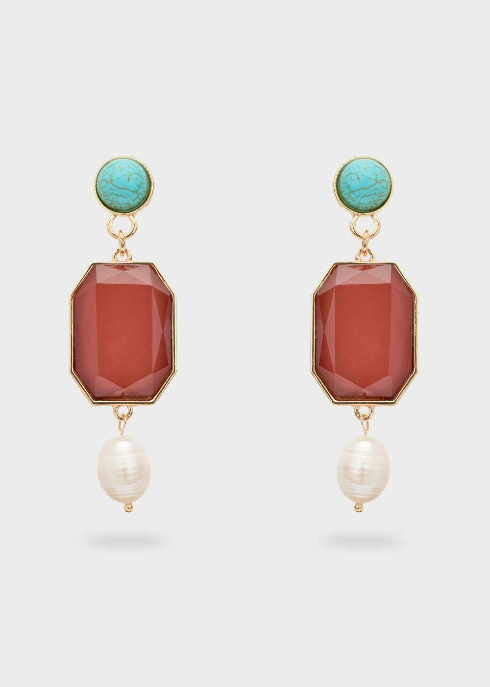 Nalí BRINA EARRINGS WITH PENDANT + COLORS Pezzi Unici