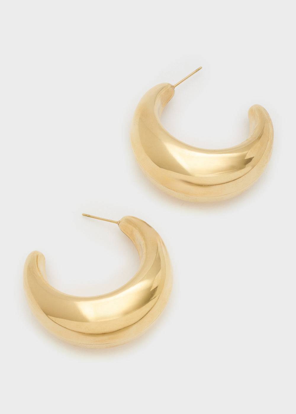 Nalí CHUNKY HALF MOON EARRINGS 14KT GOLD PLAT Hotsell