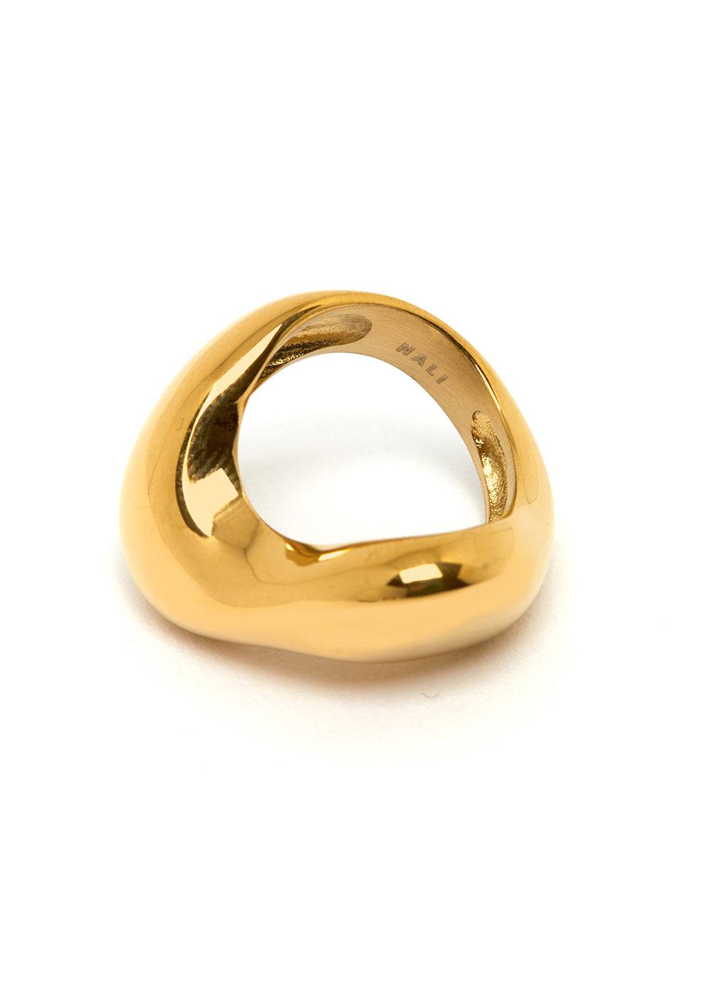 Nalí LORIS RING IRREGULAR-SHAPED IN GOLD STAINLESS STEEL 50% di sconto con spedizione gratuita